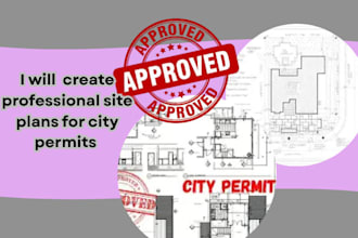 create professional site plans for city permits