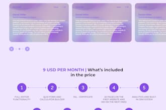 make UI UX design, landing page