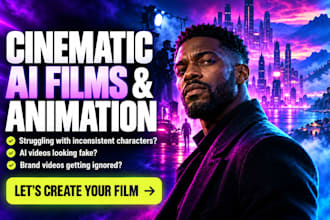 be your ai filmmaker animator for short films realistic video ai film for brands