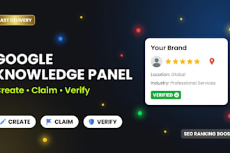 create a google knowledge panel for personal and company