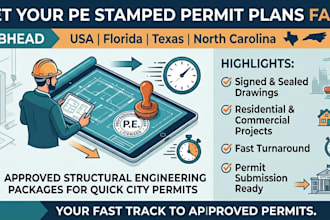 pe stamp permit for fast city approval in USA houston, dallas, miami, charlotte