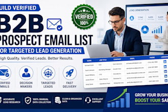 build verified b2b prospect email list targeted lead generation