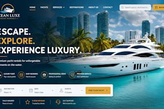 redesign build squarespace yacht rental website boat rental yacht booking site