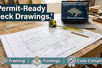 permit ready deck and patio drawings