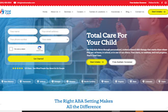 design converting aba therapy website therapy autism behavioral website