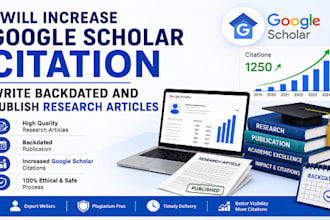 boost google scholar citations, backdated citations, h index and journal impact