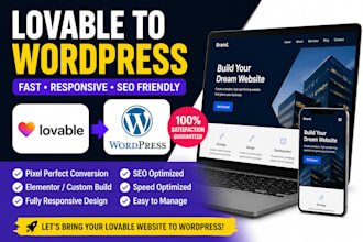 convert lovable website to wordpress elementor, lovable ai, lovable to wordpress