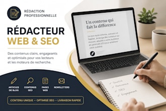 write professional french blog articles and content