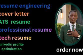 write a professional tech resume, IT, engineering, and cybersecurity resume