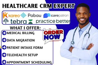 setup telehealth kareo tebra pabau carepatron practice better healthcare crm