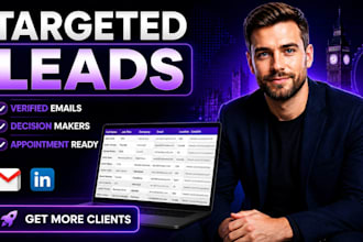 generate targeted leads for cold email outreach and appointment settings