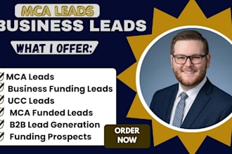 generate targeted mca lead business funding leads b2b leads and funding prospect