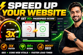 fix and boost wordpress website speed for top google score speed optimization