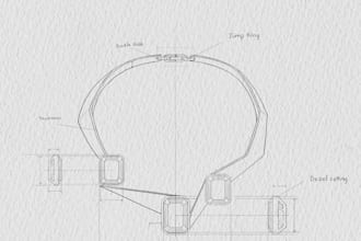 draw jewelry technical 2d for production
