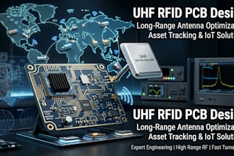 design uhf rfid pcb with long range antenna tracking design