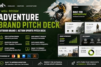 design adventure brand pitch deck outdoor brand action sports pitch deck
