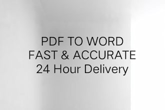 convert PDF to editable word doc fast