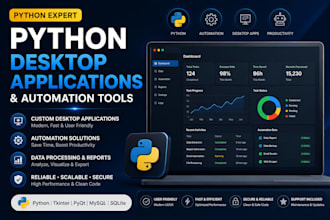develop python desktop applications and automation tools