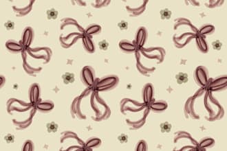 create a cute aesthetic pattern for your bussines