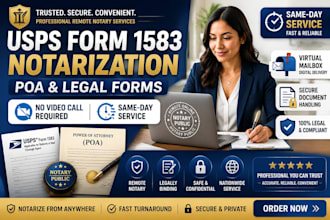 notarize usps form 1583 online now same day public notary
