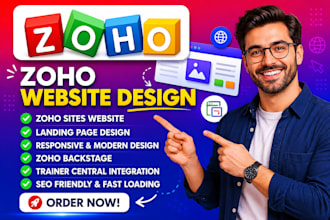 zoho website design zoho sites zoho landing page responsive website design