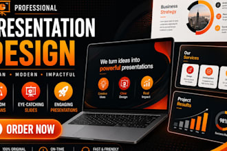 redesign powerpoint presentation, slides and investor pitch deck