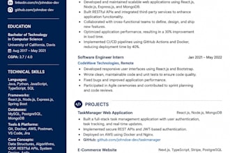 ats resume writing and optimization