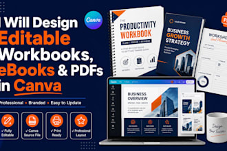 design editable workbooks, ebooks and pdfs in canva