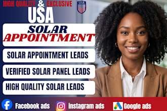 10 solar appointment leads solar panel leads, USA solar leads facebook ads daily