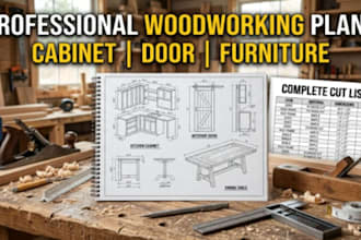 design cabinet, door and furniture woodworking plans with cut list