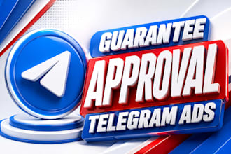 fix prohibited telegram ads, approve telegram ads, telegram destination