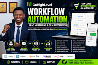 setup gohighlevel workflow automation lead nurturing and CRM automation