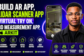 build ar app, lidar scanner app, virtual try on, 3d measurement app, arkit
