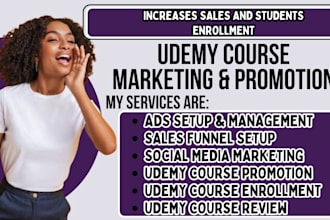 udemy course marketing online course promotion student leads course enrollment