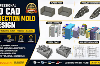 create professional injection mold designs for plastic products