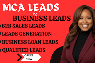 provide verified business loan leads and targeted mca leads
