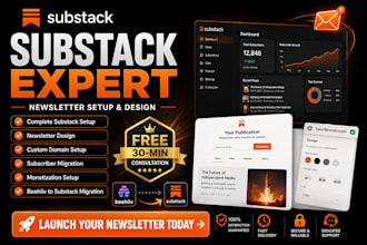setup and design your substack newsletter