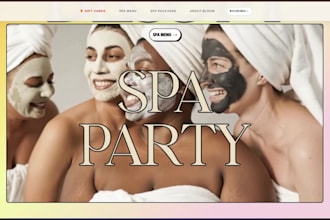 build spa  booking website that attracts clients and increases bookings