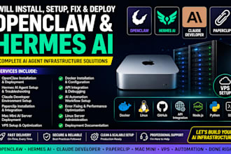 fix install setup open claw claude developer parperclip hermes mac mini bot vps