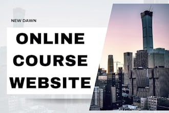 build online course website, ebook website