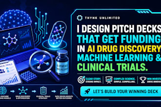 design ai drug discovery pitch deck machine learning pitch clinical trials deck