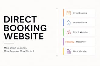 create a high converting direct booking website for your property
