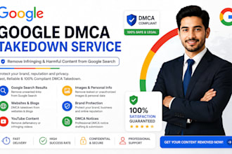 remove copyright infringing content from google search with dmca takedown