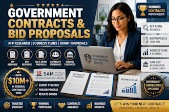 find rfp, write bid proposal, winning government contract