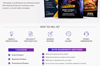 design a modern and creative poster