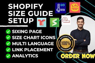 setup shopify size guide pify jotly mp csc bf ilm vibetry boutiqfy goodchart rt
