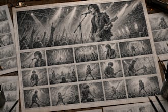 create music video storyboards