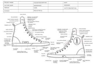 make custom shoe sneaker design and footwear with tech pack
