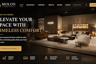 redesign build squarespace furniture website interior decor showroom website