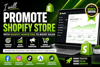promote shopify store with shopify marketing to boost sales